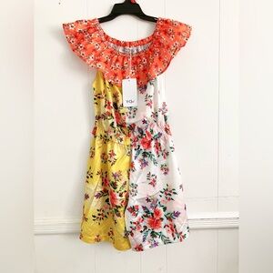 Y-clu floral overalls for girls